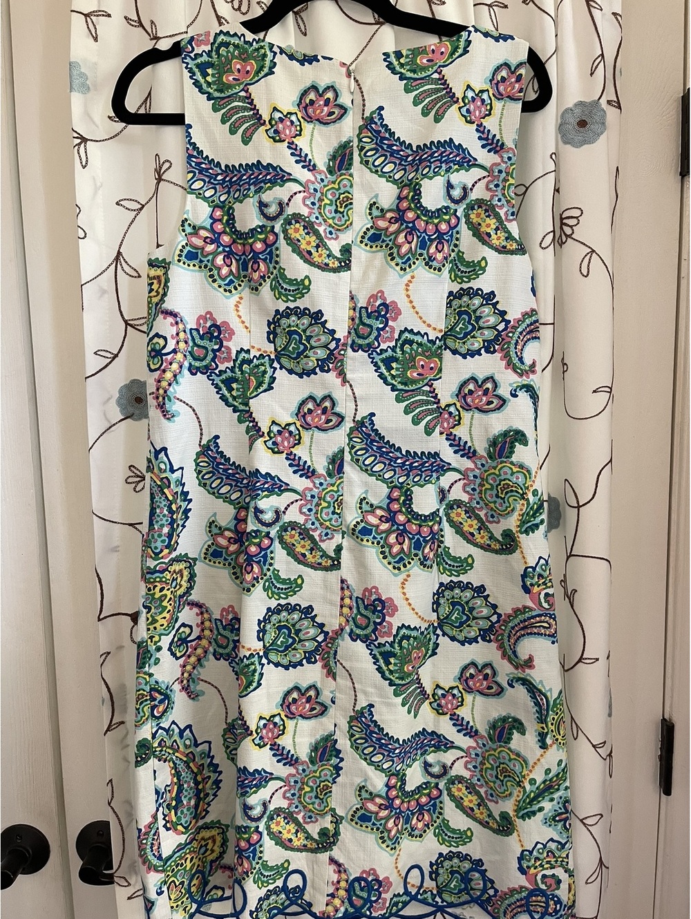 Talbots | 10P | Paisley Sleeveless Sheath Dress - Picture 8 of 8